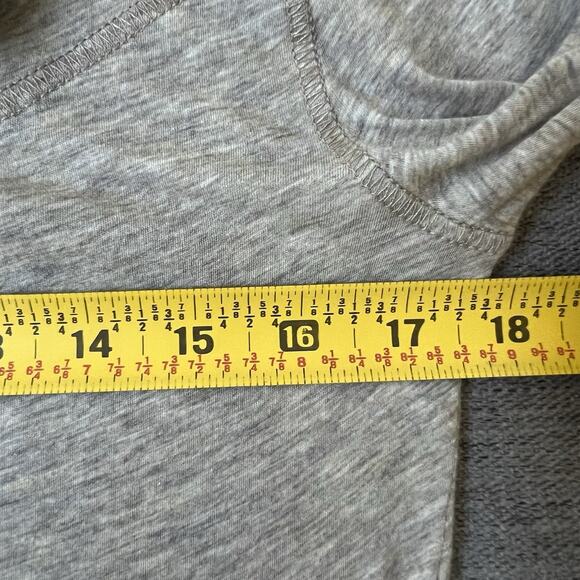 AllSaints Women's Reba Hoody NEW Long Slv T Shirt Buttons Cotton Knit UK 10 US 6 - Picture 8 of 9